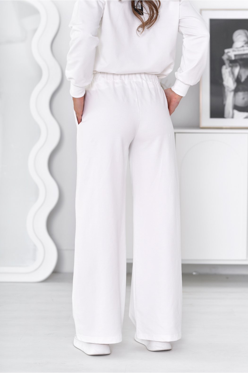 SPODNIE DAMSKIE Z SZEROKIMI NOGAWKAMI - JOSEFINE