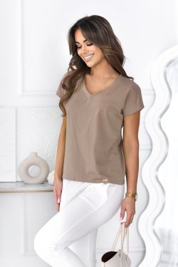 BLUZKA DAMSKA Z KRÓTKIM RĘKAWEM - JACITA