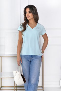 BLUZKA DAMSKA Z KRÓTKIM RĘKAWEM - JACITA