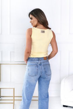 BLUZKA DAMSKA Z PRĄŻKA NA RAMIĄCZKACH - SUN