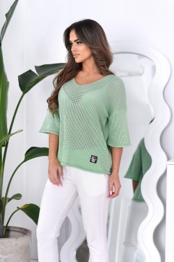 SWETER DAMSKI AŻUROWY ENORA