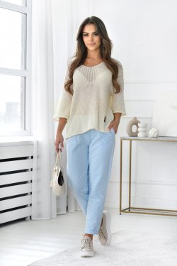 SWETER DAMSKI AŻUROWY ENORA