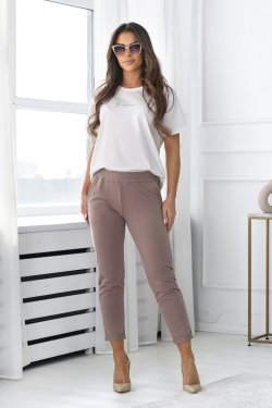 T-SHIRT DAMSKI Z APLIKACJĄ - DOTS