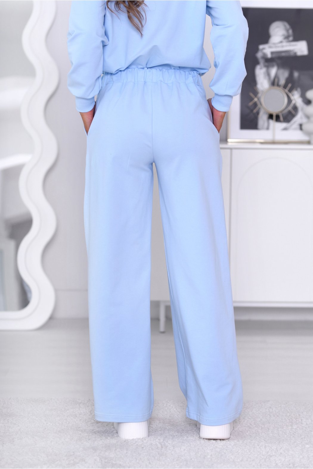 SPODNIE DAMSKIE Z SZEROKIMI NOGAWKAMI - JOSEFINE