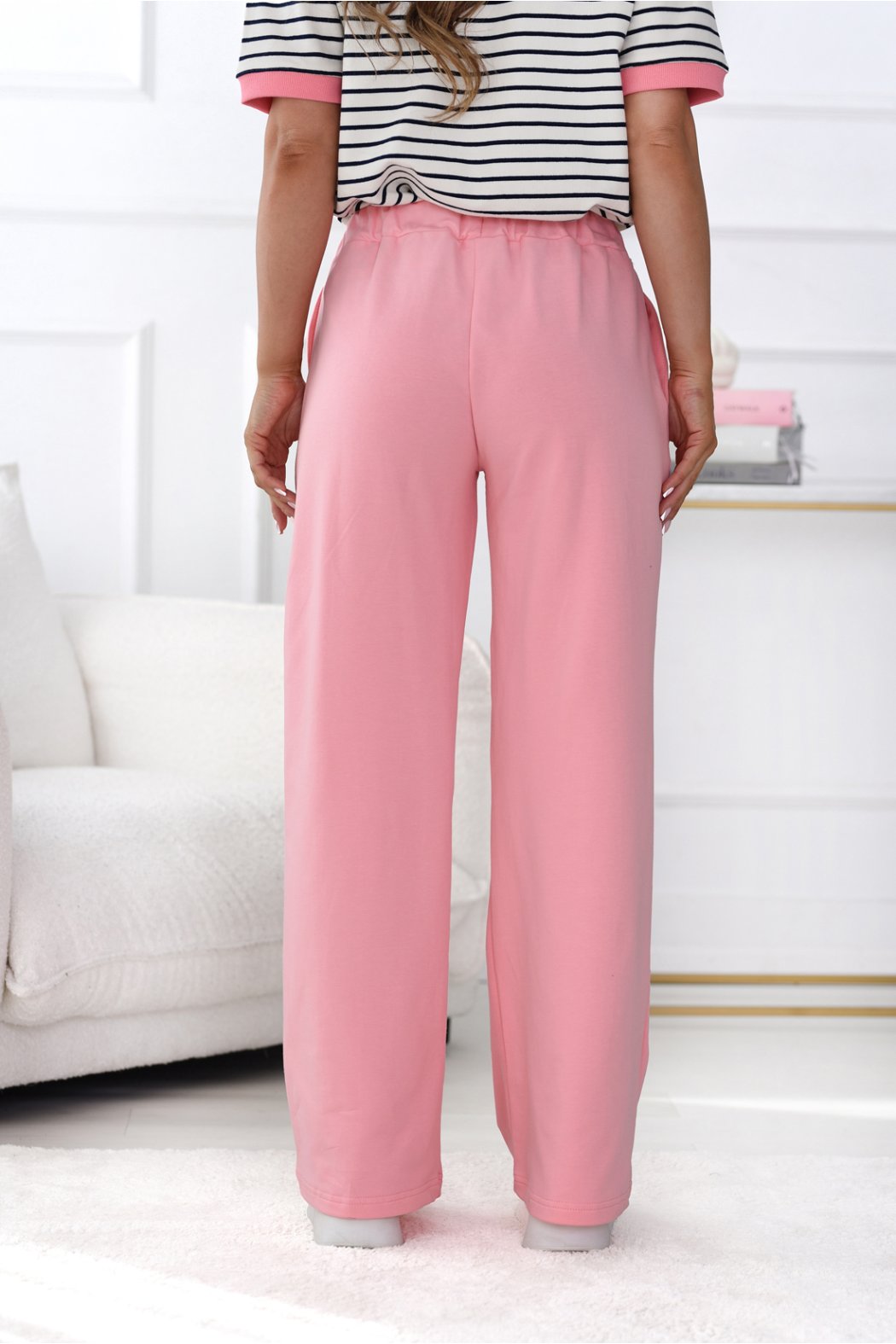 SPODNIE DAMSKIE Z SZEROKIMI NOGAWKAMI - JOSEFINE