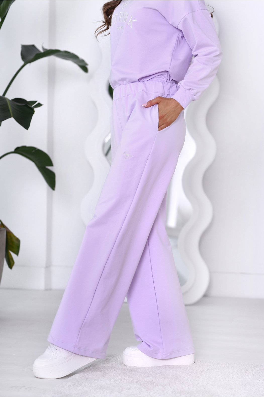 SPODNIE DAMSKIE Z SZEROKIMI NOGAWKAMI - JOSEFINE