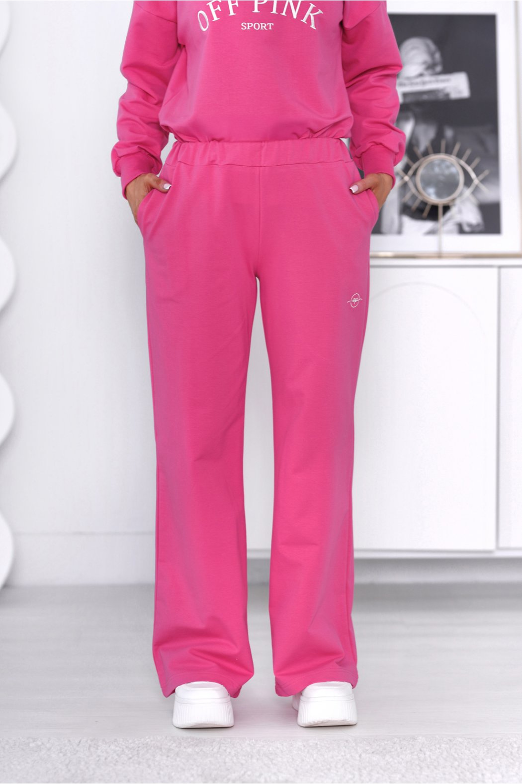 SPODNIE DAMSKIE Z SZEROKIMI...