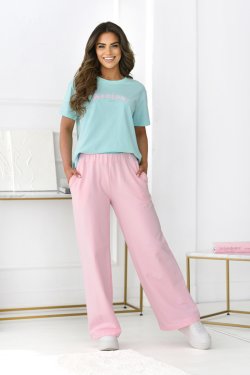 T-SHIRT DAMSKI Z NAPISEM - LOUISE