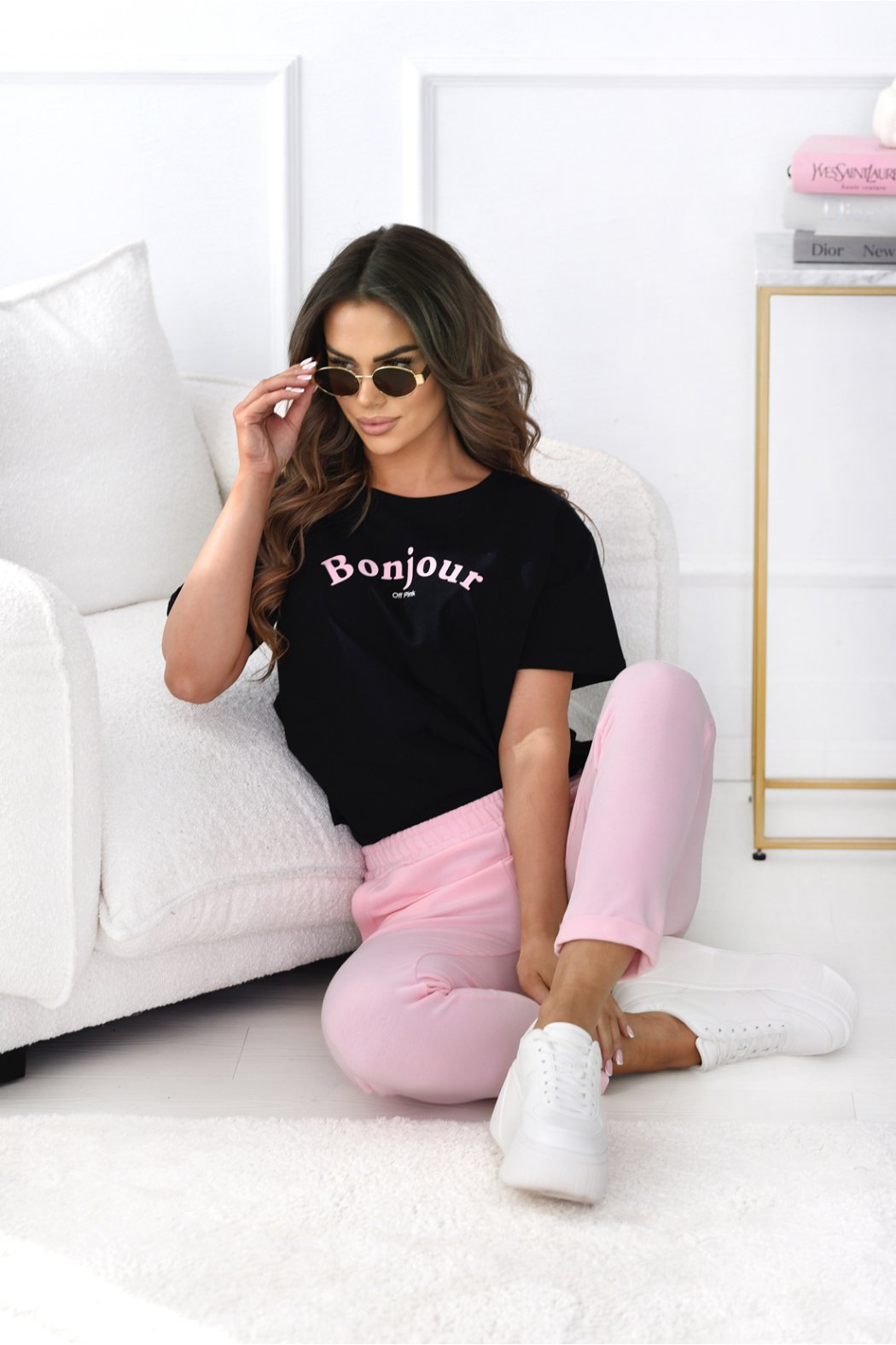 T-SHIRT DAMSKI Z NAPISEM -...