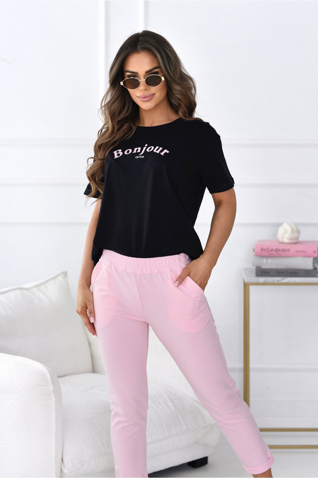 T-SHIRT DAMSKI Z NAPISEM -...