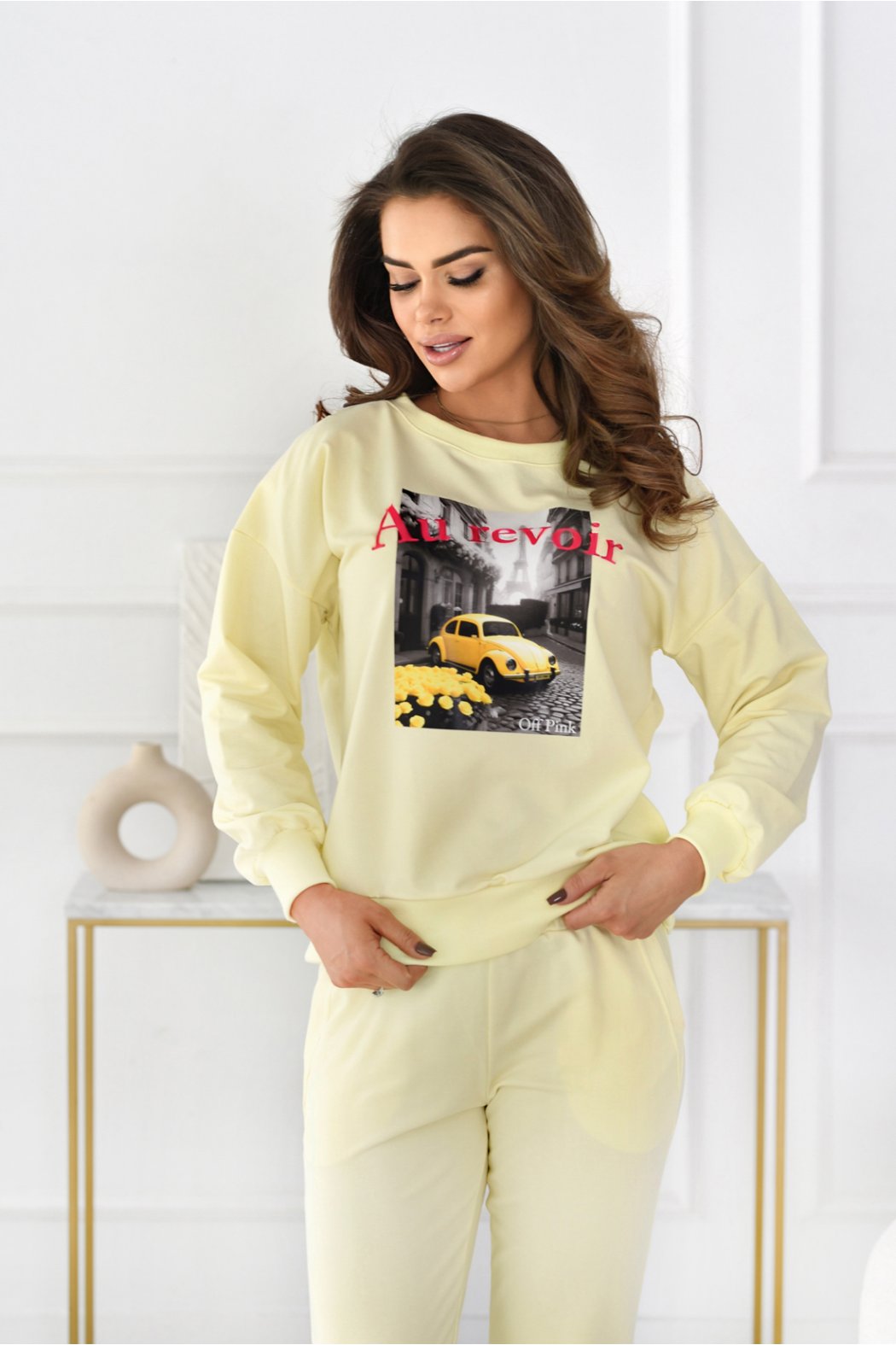 BLUZA DAMSKA Z NADRUKIEM -...