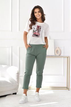 T-SHIRT DAMSKI Z NADRUKIEM - BON VOYAGE