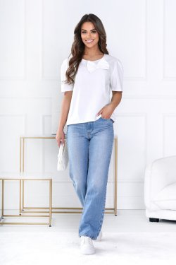 BLUZKA DAMSKA Z KRÓTKIM RĘKAWEM - NITA