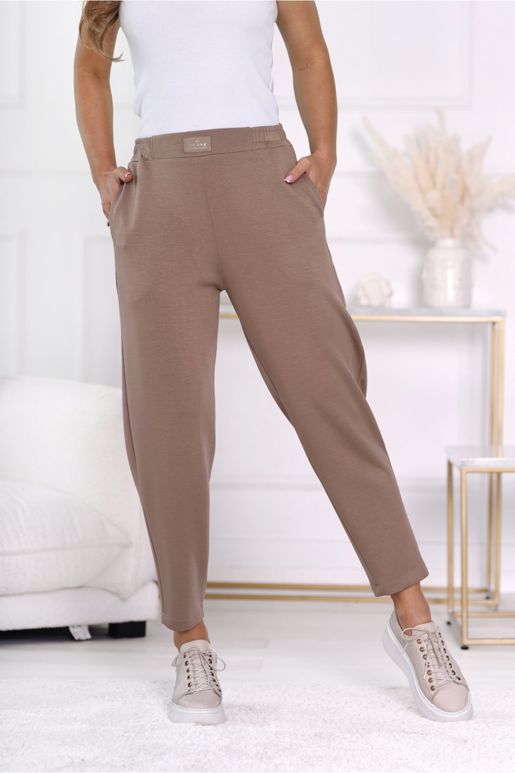 SPODNIE DAMSKIE SANDY - Fango