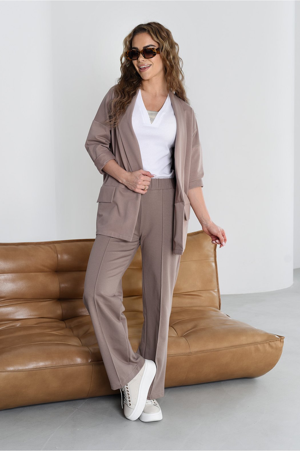 SPODNIE DAMSKIE Z SZEROKIMI...