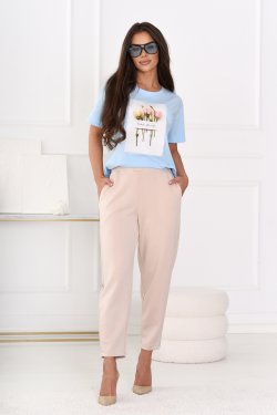 T-SHIRT DAMSKI BAWEŁNIANY Z NADRUKIEM - MOLISE