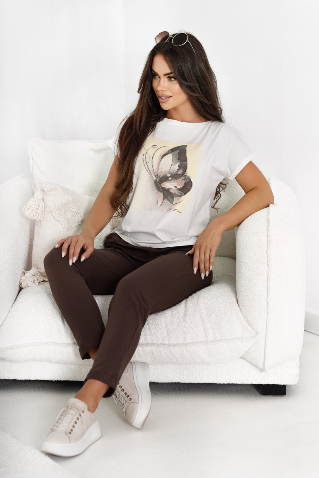 BLUZKA DAMSKA Z KRÓTKIM...