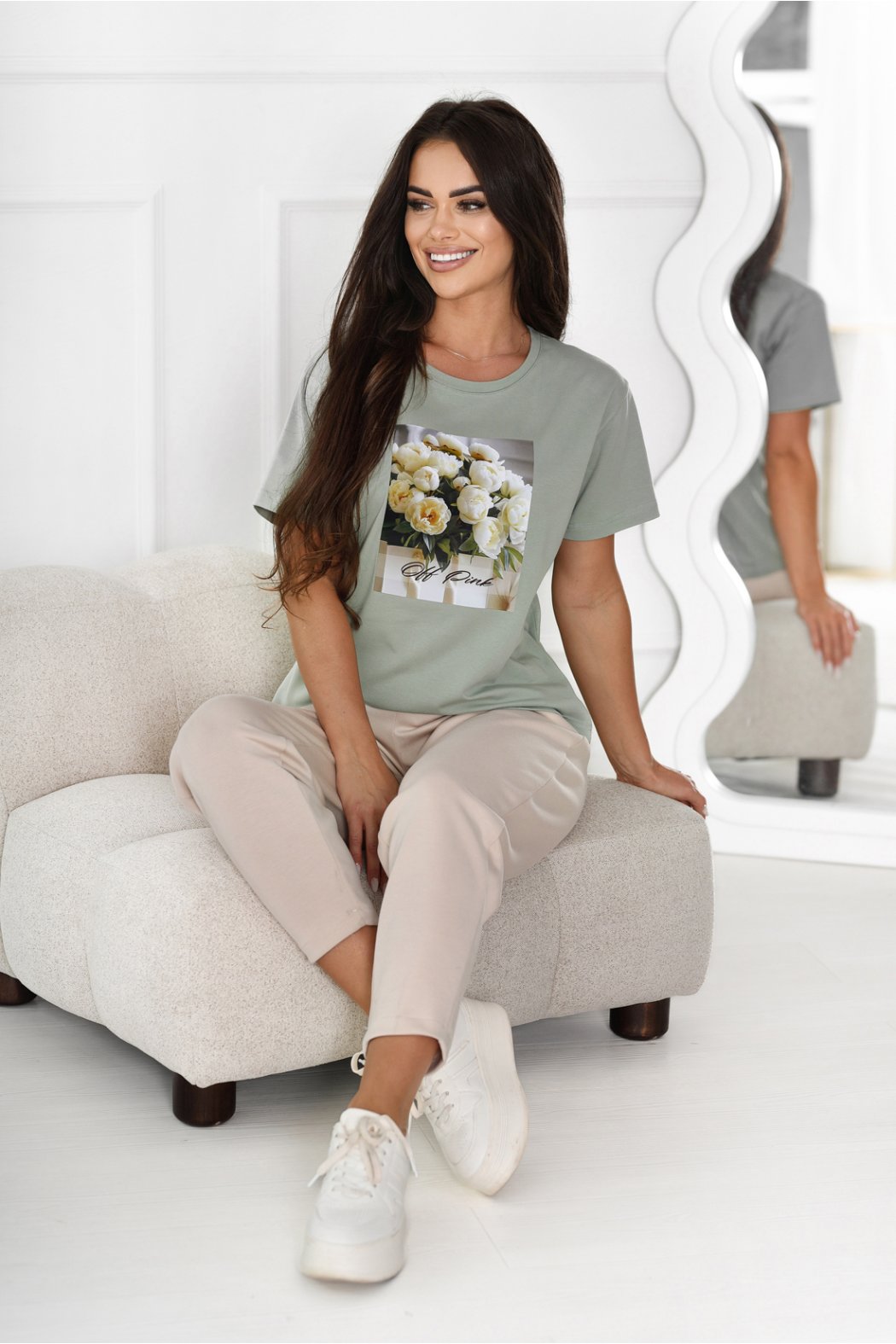 T-SHIRT DAMSKI BAWEŁNIANY Z...