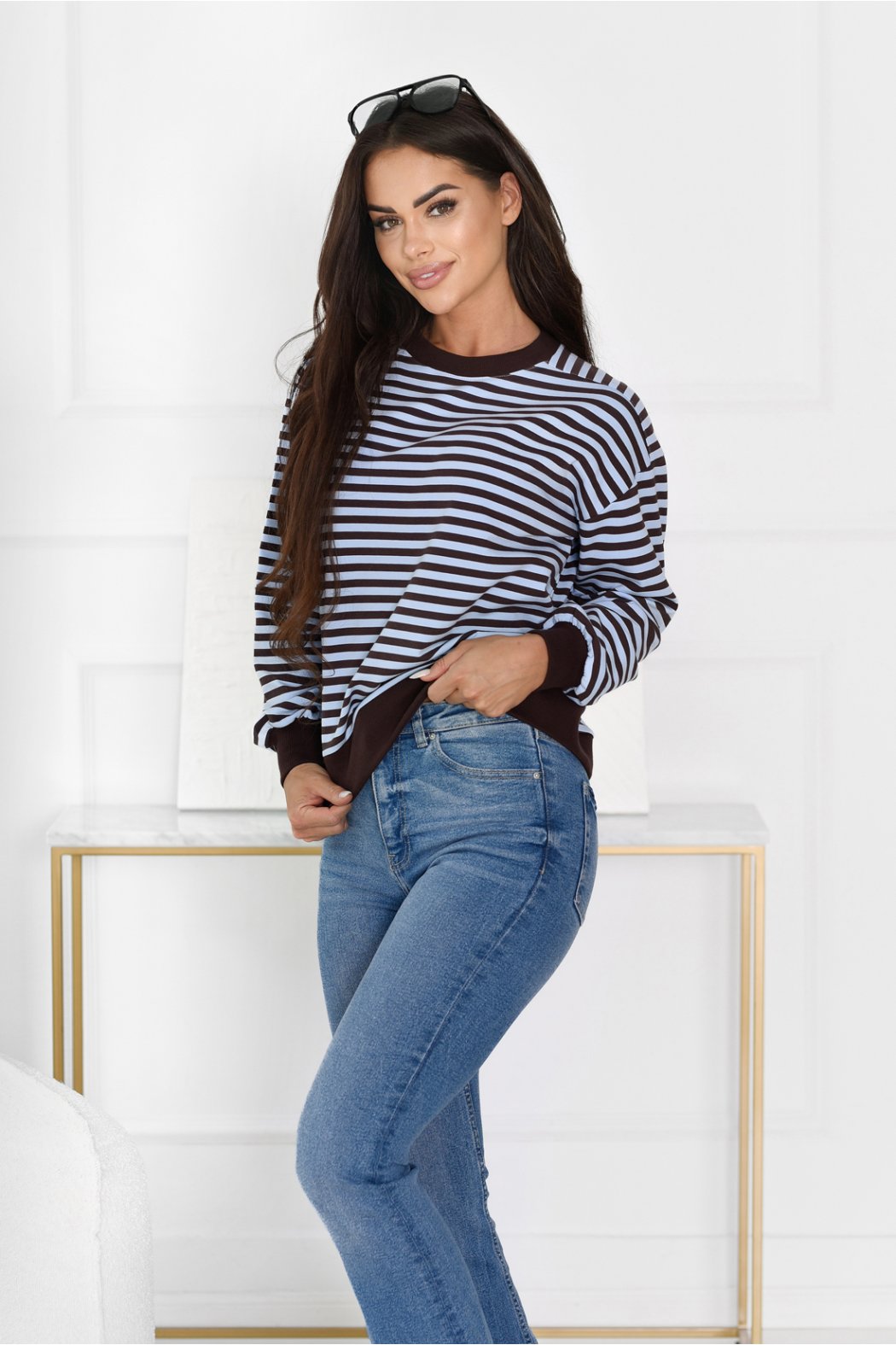 BLUZA DAMSKA W PASKI RIANA...