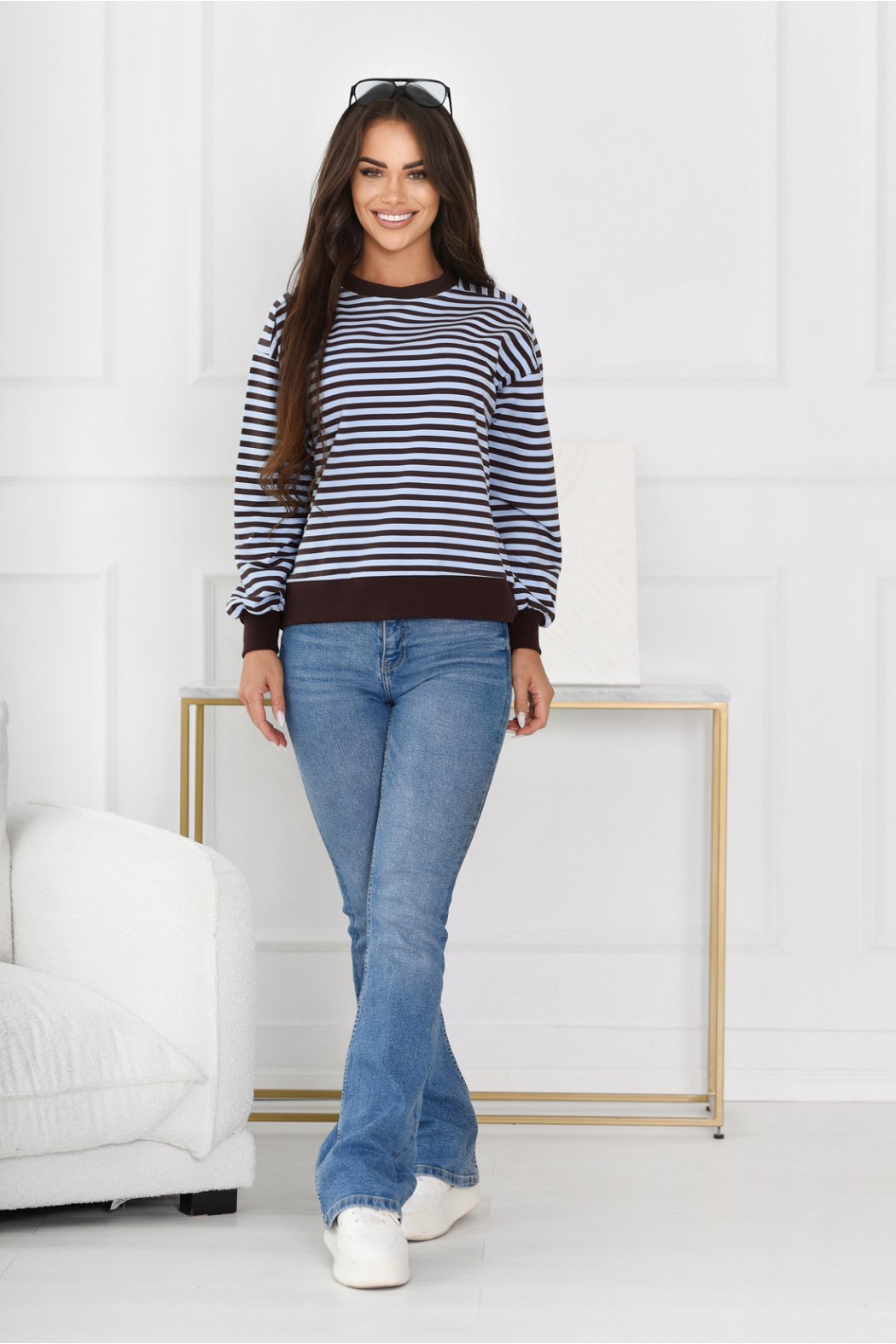 BLUZA DAMSKA W PASKI RIANA