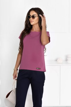 GŁADKI T-SHIRT DAMSKI LAUREN