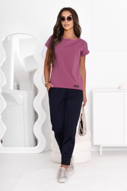 GŁADKI T-SHIRT DAMSKI LAUREN