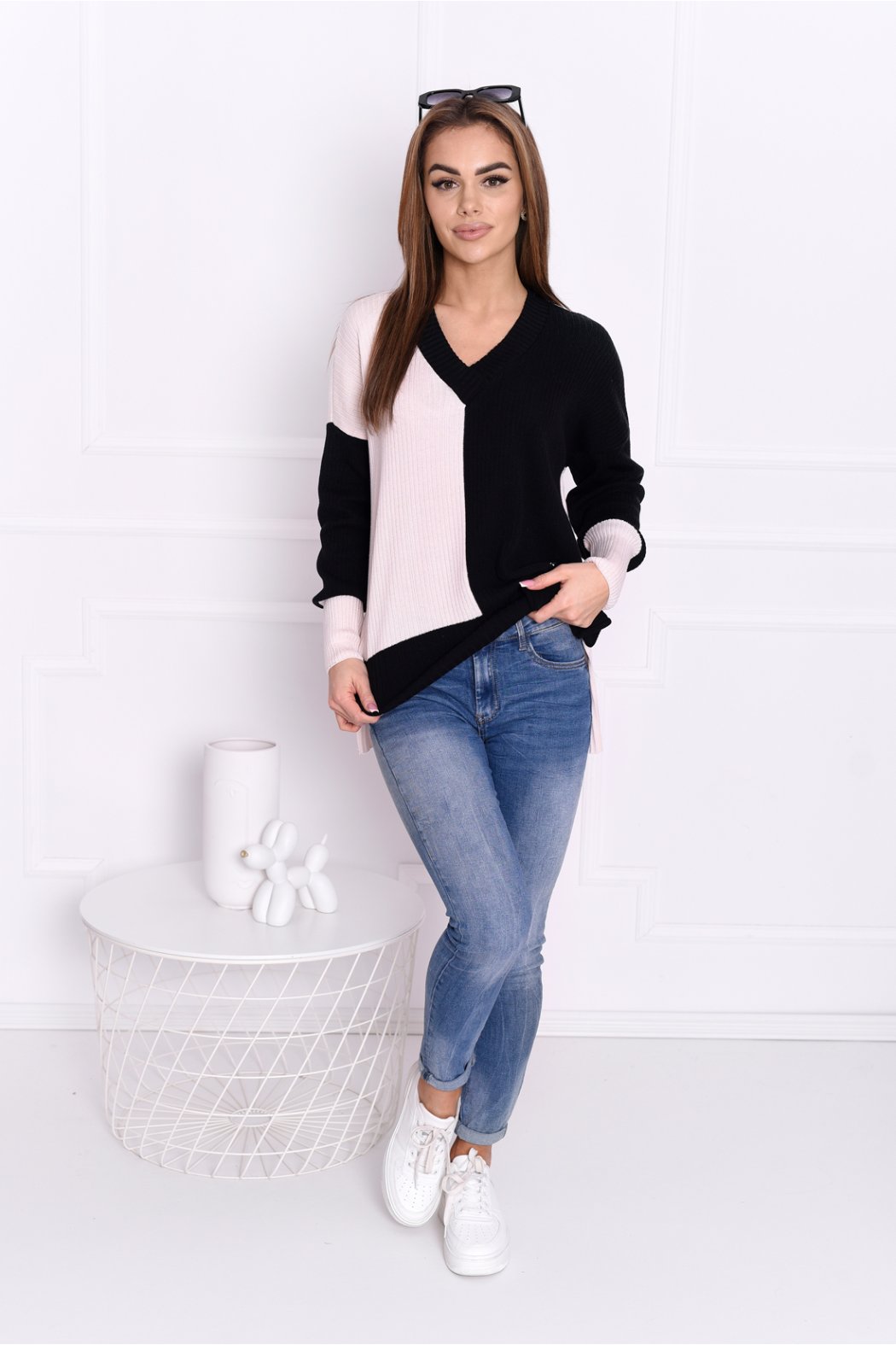 SWETER DAMSKI Z DŁUGIM RĘKAWEM ARIANA