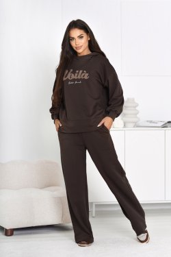 SPODNIE DAMSKIE Z SZEROKIMI NOGAWKAMI - ROSARINO