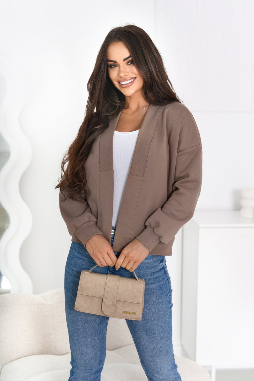 DAMSKA BAWEŁNIANA NARZUTKA...