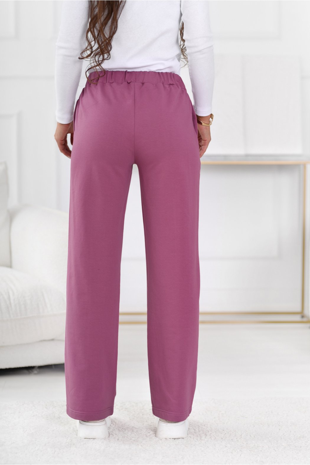 SPODNIE DAMSKIE Z SZEROKIMI NOGAWKAMI MOLLY