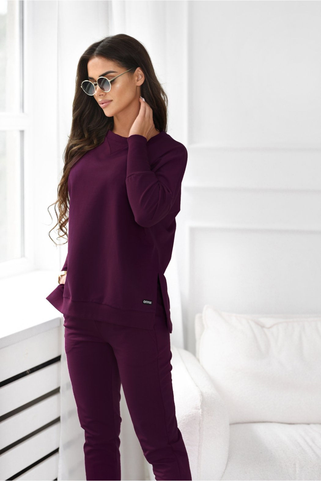BLUZA DAMSKA ADELE - Burgund