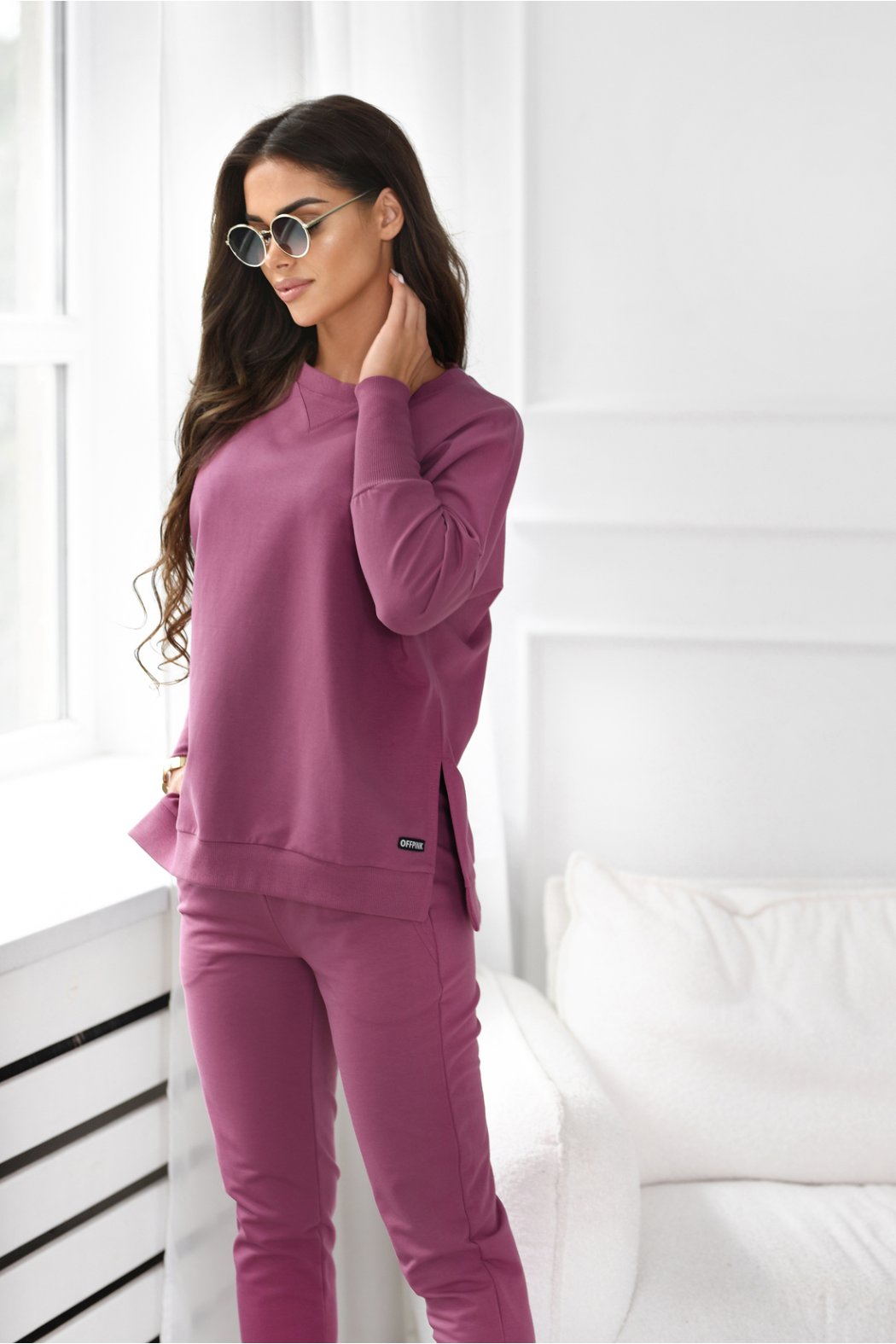 BLUZA DAMSKA ADELE - Jagodowy