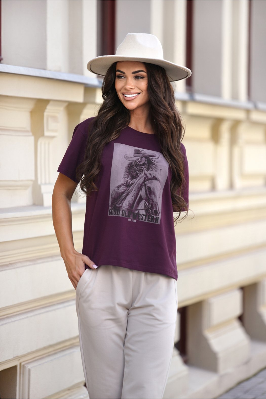 T-SHIRT DAMSKI BAWEŁNIANY Z...