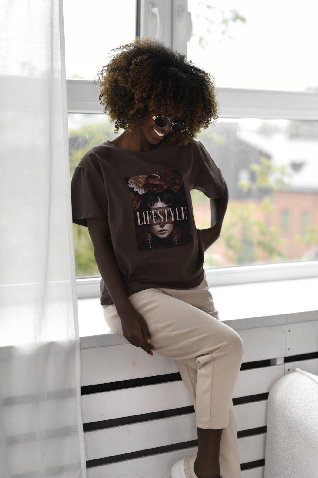 T-SHIRT DAMSKI BAWEŁNIANY Z...