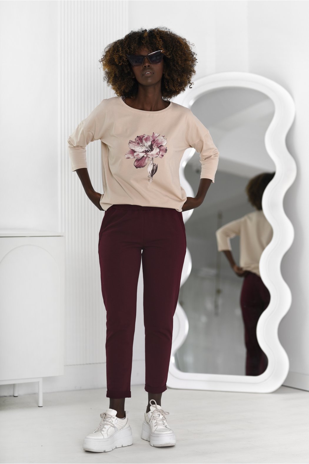 BLUZKA DAMSKA Z NADRUKIEM I...