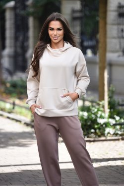 BLUZA DAMSKA Z KAPTUREM MASEŁKO - MELANIA