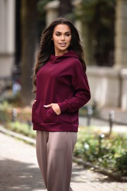 BLUZA DAMSKA Z KAPTUREM MASEŁKO - MELANIA