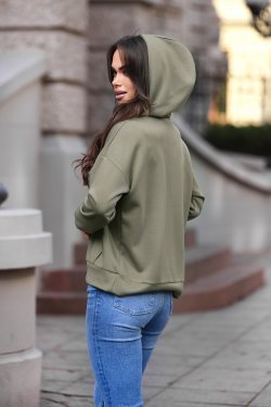 BLUZA DAMSKA Z KAPTUREM MASEŁKO - MELANIA