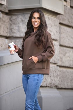 BLUZA DAMSKA Z KAPTUREM MASEŁKO - MELANIA