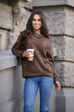 BLUZA DAMSKA Z KAPTUREM MASEŁKO - MELANIA