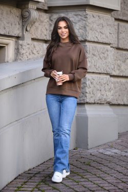 BLUZA DAMSKA Z KAPTUREM MASEŁKO - MELANIA