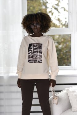 BLUZA DAMSKA Z NADRUKIEM - BALANCE
