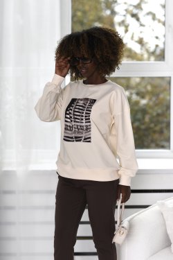 BLUZA DAMSKA Z NADRUKIEM - BALANCE