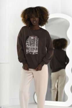 BLUZA DAMSKA Z NADRUKIEM - BALANCE