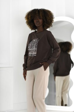 BLUZA DAMSKA Z NADRUKIEM - BALANCE