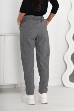 ELEGANCKIE SPODNIE DAMSKIE W JODEŁKĘ - MODI