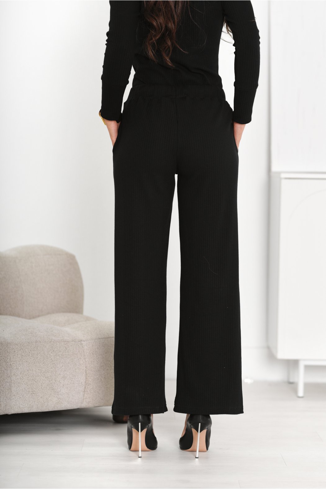 SPODNIE DAMSKIE Z BAWEŁNY PRĄŻKOWANEJ BEATE