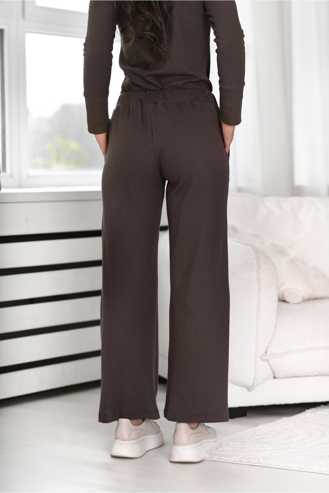 SPODNIE DAMSKIE Z BAWEŁNY PRĄŻKOWANEJ BEATE