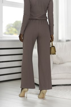 SPODNIE DAMSKIE Z BAWEŁNY PRĄŻKOWANEJ BEATE