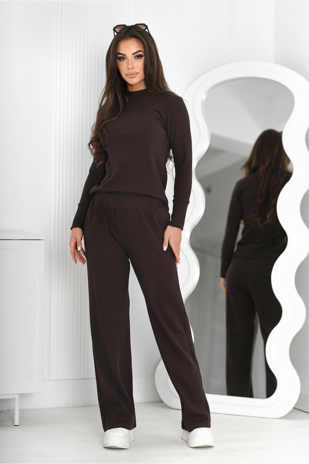 BLUZKA DAMSKA Z BAWEŁNY PRĄŻKOWANEJ BEATE